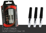 L Style L-Shafts Carbon Straight 130 Silent Clear/Black Spinning