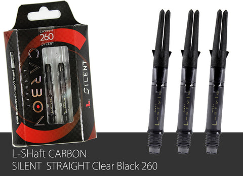 L Style L-Shafts Carbon Straight 260 Silent Black/Black Spinning