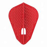L Style Fantail Champagne Flights - L9 - Dimples - Red