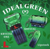 L Style KrystaL Flight Case "Ideal Green" Green/Black with Black Band