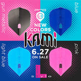 L Style "KAMI Pro" Champagne Flights - L3 Shape- Trio Pink-Blue-Pink