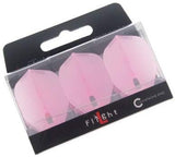 L Style Shape Champagne Flights - L3 - Translucent Pink