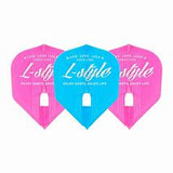 L Style "KAMI Pro" Champagne Flights - L3 Shape- Trio Pink-Blue-Pink