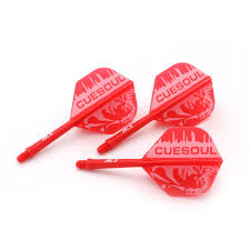 Cuesoul Rost AK5 Integrated Dart Shaft- Standard- Red with White Face